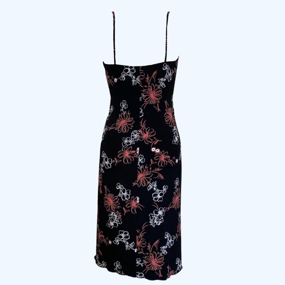 Floral Y2K Black and Pink Women's Summer Cami Babydoll Dress - Picture 2 of 4